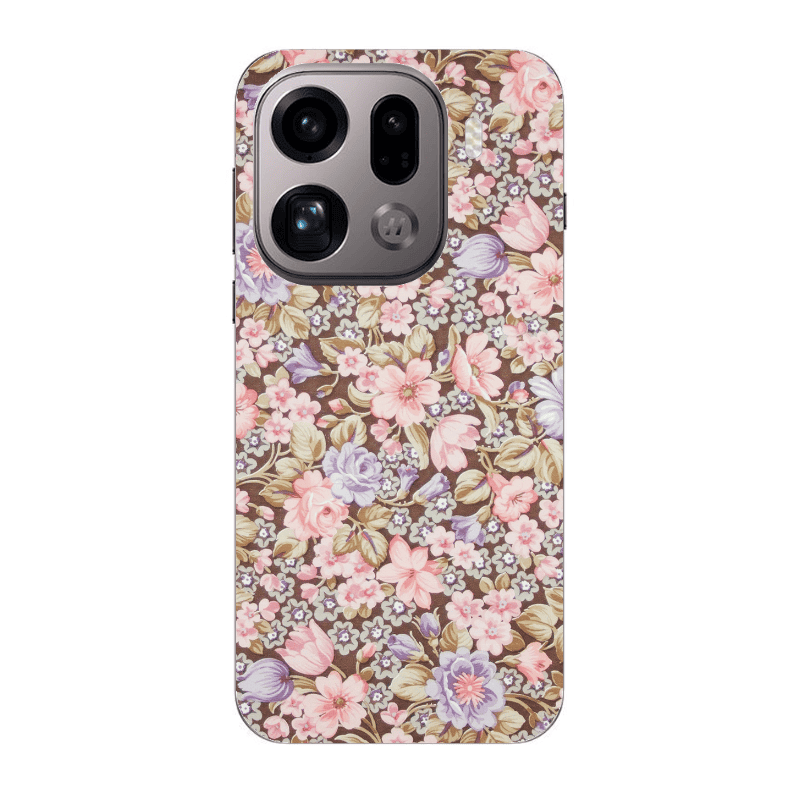 Oppo Find X9 Pro Blue Roses Transparent Silicone TPU Θήκη